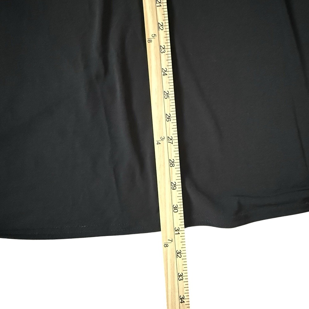 NWT WOMENS cj banks BLACK A-LINE WRAP MIDI SKIRT SIZE 3X - Picture 6 of 6